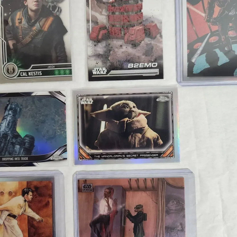 Topps Star Wars TCG Lot Of 8 Refractors / Chrome In Sleeves NM - Picture 5 of 8